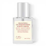 bareskin.lt Dr. Althea 15% Niacinamide Purity Serum serumas su 15 % niacinamido padeda palaikyti tolygesnę ir skaistesnę odos išvaizdą