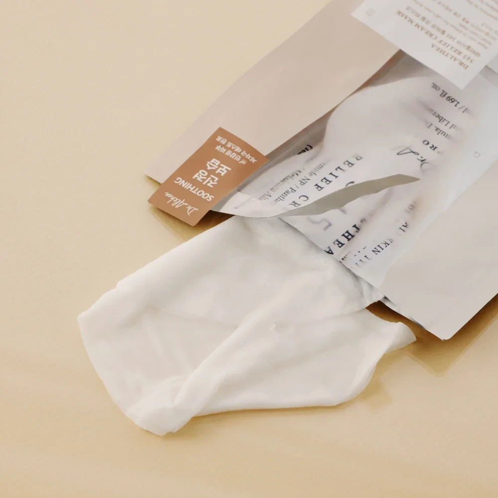 bareskin.lt Dr. Althea 345 Relief Cream Mask lakštinė veido kaukė skirta odos komfortui, raminimui ir drėkinimui