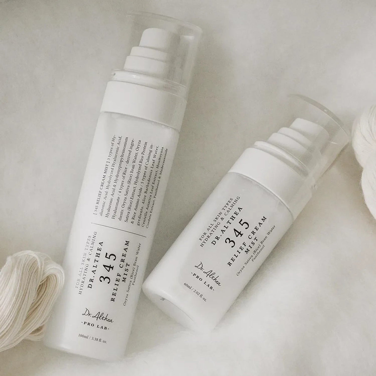 bareskin.lt Dr. Althea 345 Relief Cream Mist veido dulksna padeda palaikyti odos minkštumą ir tolygų drėgmės pojūtį