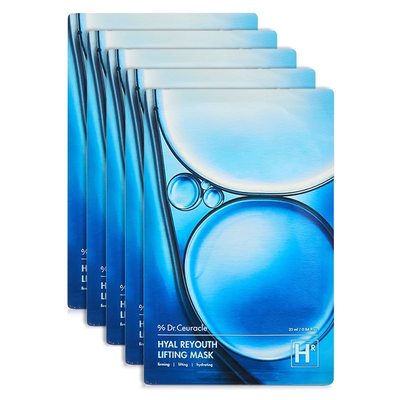 bareskin.lt Dr. Ceuracle Hyal Reyouth Lifting Mask lakštinė veido kaukė, sukurta odos drėgmei palaikyti ir elastingumui puoselėti