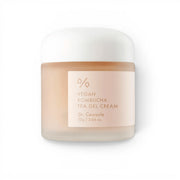 bareskin.lt Dr. Ceuracle Vegan Kombucha Tea Gel Cream in a frosted glass jar with a white lid.