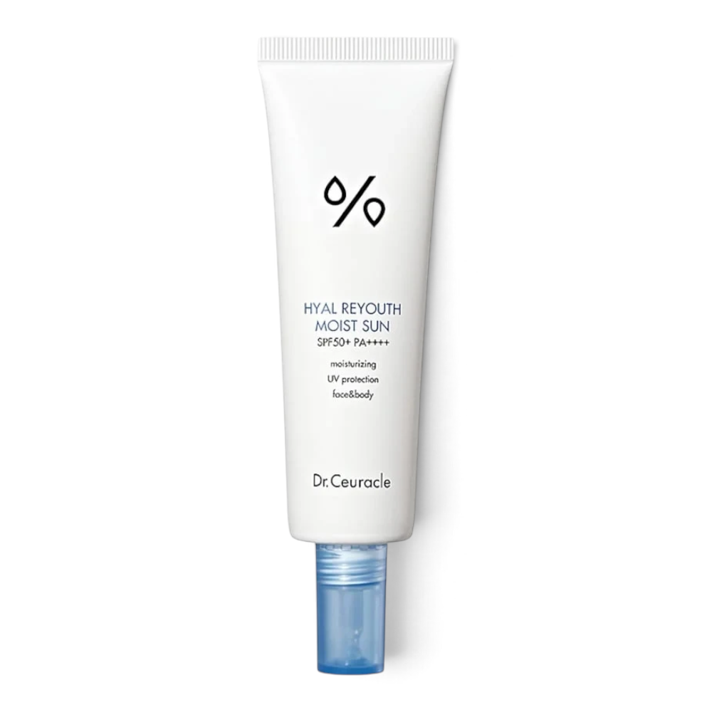 bareskin.lt Dr. Ceuracle Hyal Reyouth Moist Sun SPF 50+  drėkinantis ir lengvas kremas nuo saulės su SPF50