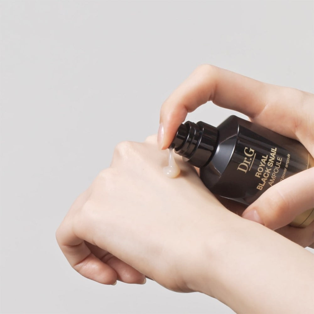 bareskin.lt Dr.G Royal Black Snail anti-aging ampoule odą stangrinati ir liftinguojanti ampulė
