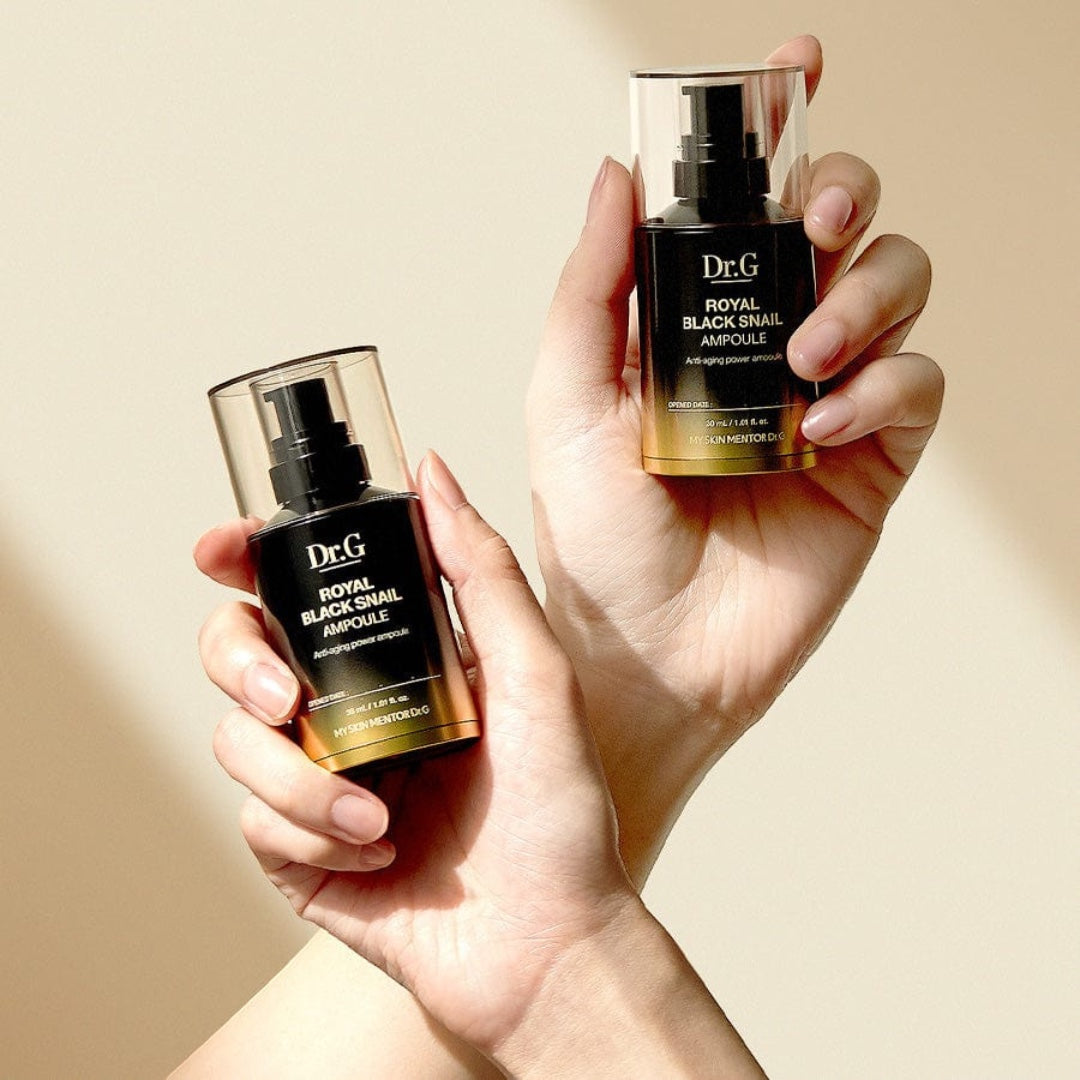 bareskin.lt Dr.G Royal Black Snail anti-aging ampoule odą stangrinati ir liftinguojanti ampulė