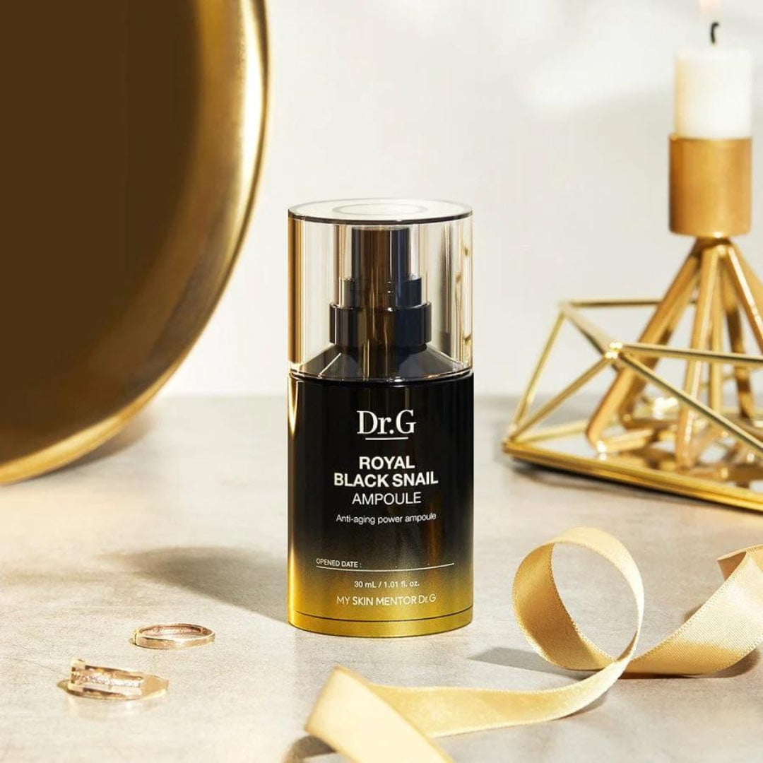 bareskin.lt Dr.G Royal Black Snail anti-aging ampoule odą stangrinati ir liftinguojanti ampulė