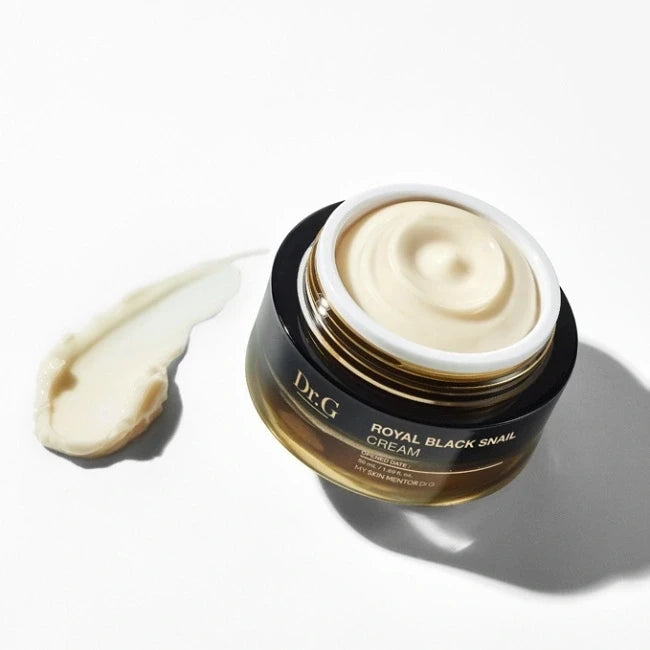 bareskin.lt Dr.G Royal Black Snail Cream odą stangrinantis ir liftinguojantis kremas brandžiai ir jautriai odai