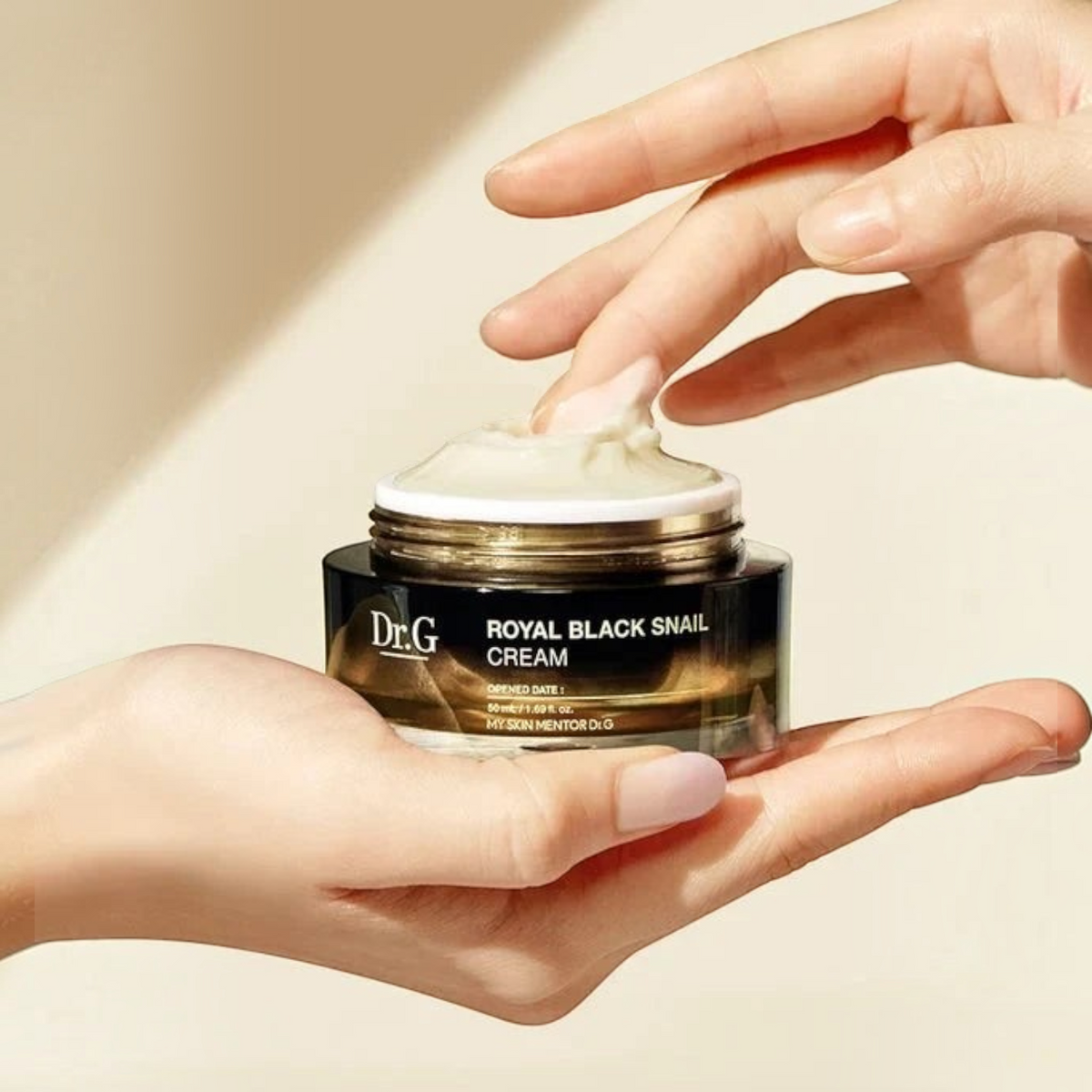 bareskin.lt Dr.G Royal Black Snail Cream odą stangrinantis ir liftinguojantis kremas brandžiai ir jautriai odai