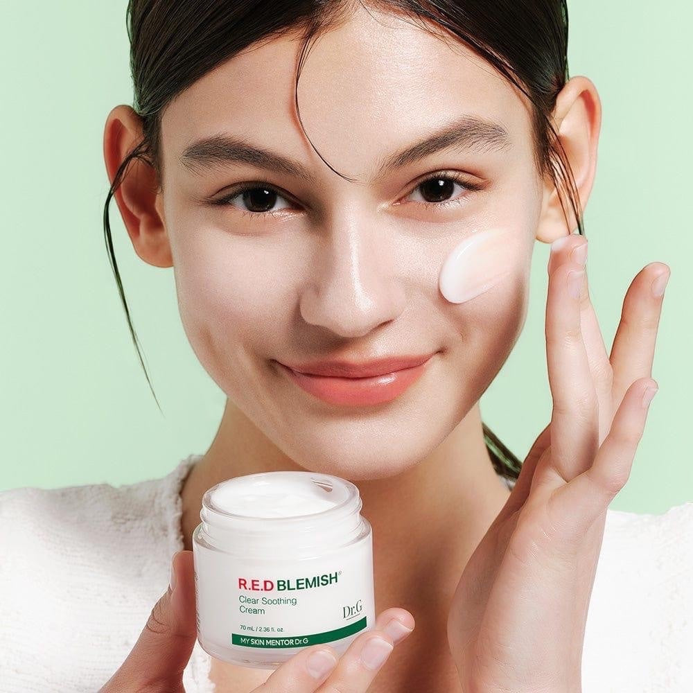 bareskin.lt Dr.G Red Blemish Clear Soothing Cream hipoalerginis kremas jautrioms ir aknės pažeistoms odoms