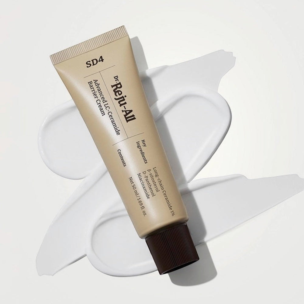 bareskin.lt Dr. Reju-All Advanced LC-Ceramide Barrier Cream odos barjero priežiūrai sukurtas veido kremas su keramidu, skvalanu, niacinamidu ir pantenoliu
