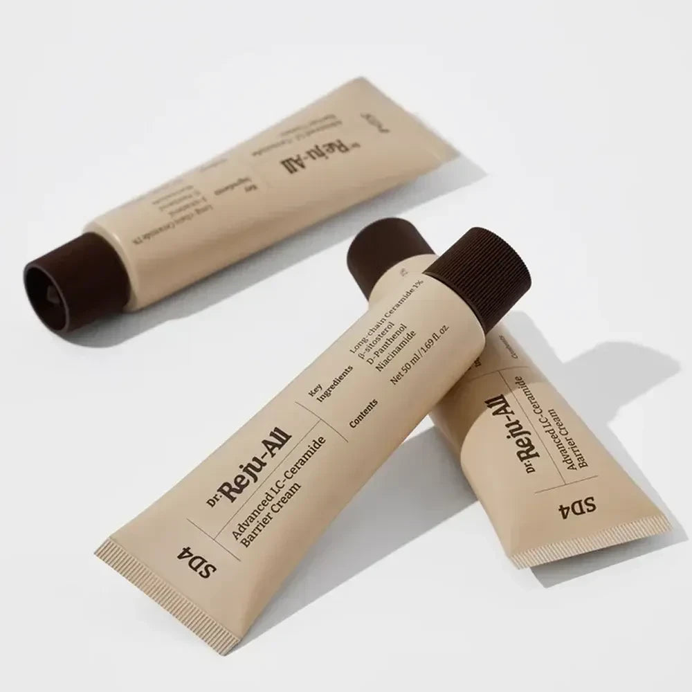 bareskin.lt Dr. Reju-All Advanced LC-Ceramide Barrier Cream odos barjero priežiūrai sukurtas veido kremas su keramidu, skvalanu, niacinamidu ir pantenoliu