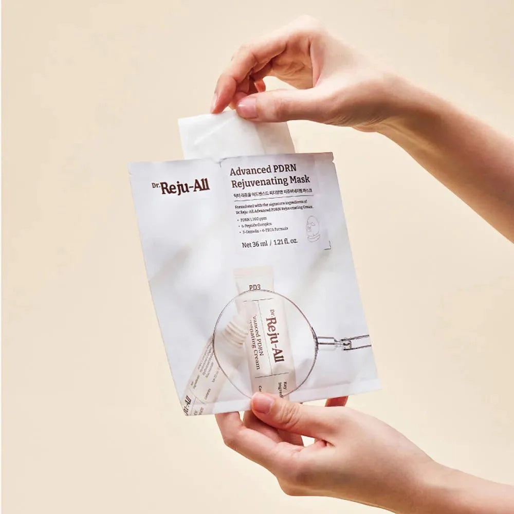 bareskin.lt Dr. Reju-All Advanced PDRN Rejuvenating Mask veido ir kaklo kaukė su PDRN ir peptidų kompleksu