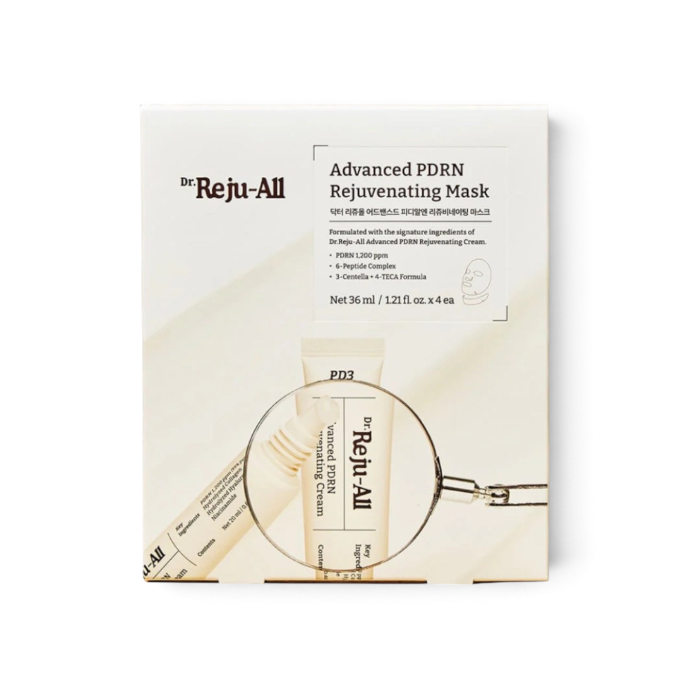 bareskin.lt Dr. Reju-All Advanced PDRN Rejuvenating Mask veido ir kaklo kaukė su PDRN ir peptidų kompleksu