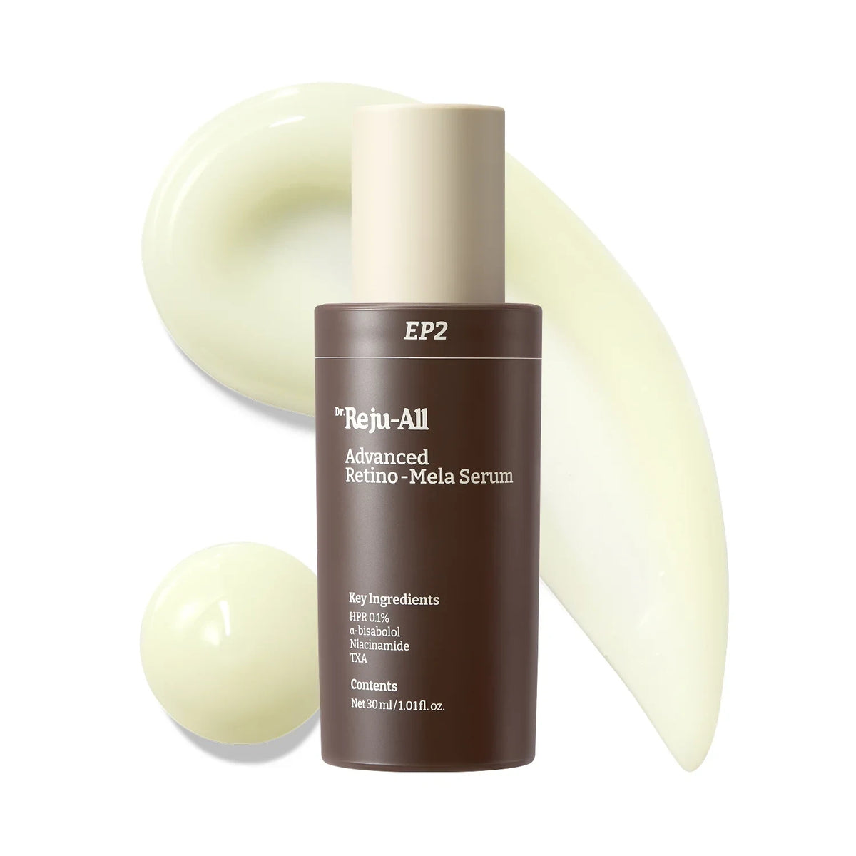 bareskin.lt Dr. Reju-All Advanced Retino-Mela Serum serumas su traneksamo rūgštimi, niacinamidu ir retinoidu