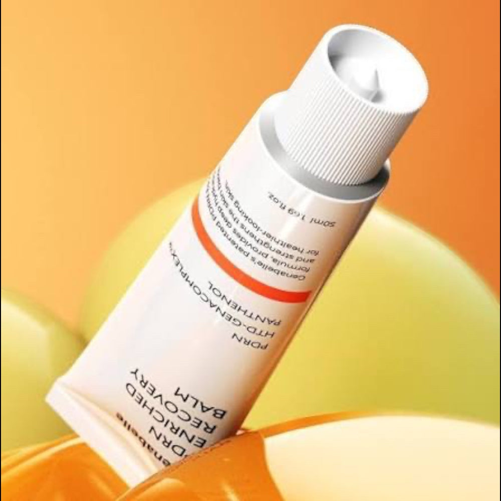 Genabelle PDRN Enriched Recovery Balm by bareskin.lt in a white squeeze tube for intensive skin barrier repair.