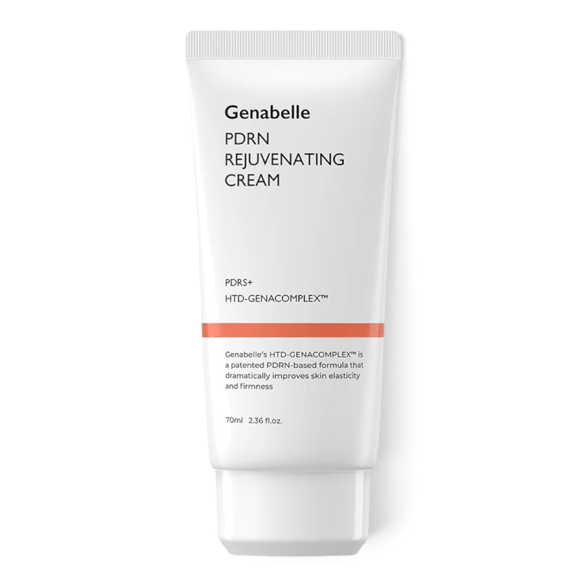 bareskin.lt Genabelle PDRN Rejuvenating Cream in a white 70ml tube for skin elasticity and hydration