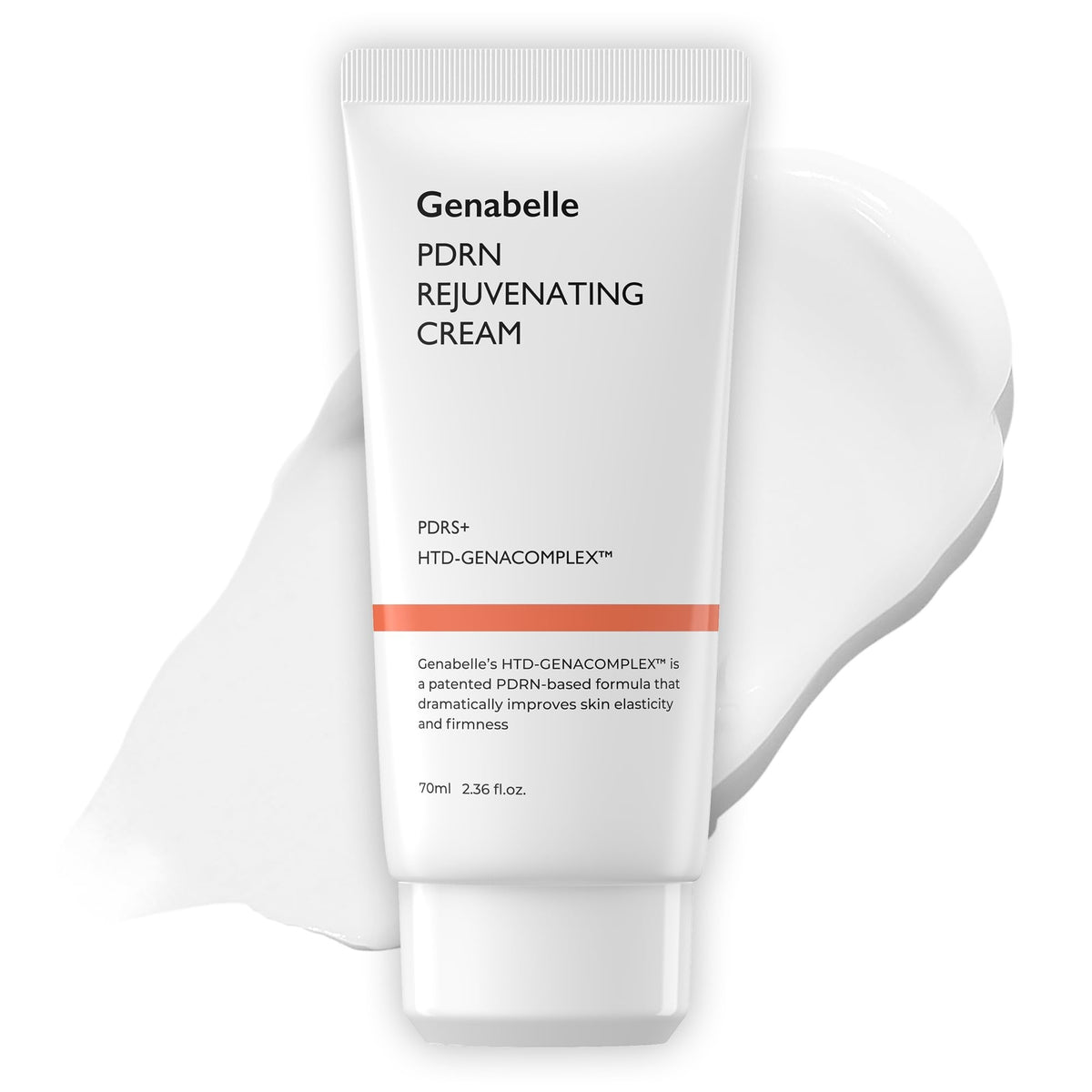 bareskin.lt Genabelle PDRN Rejuvenating Cream Intensyviai drėkinantis ir odos elastingumą puoselėjantis veido kremas su 1000 ppm lašišų PDRN, hialurono rūgštimi ir niacinamidu