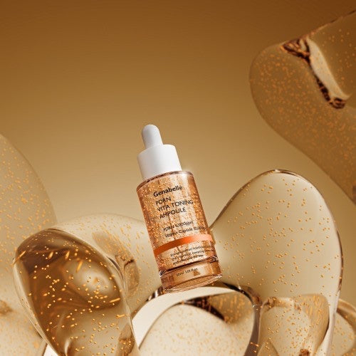 Genabelle PDRN Vita Toning Ampoule from bareskin.lt, a brightening and firming face serum in a glass dropper bottle.
