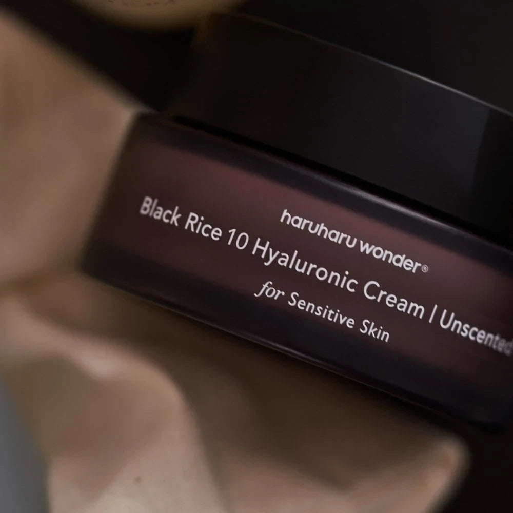 bareskin.lt Haruharu Wonder unscented black rice hyaluronic cream maitinamasis, bekvapis juodųjų ryžių ekstrakto ir hialurono rūgšties kremas