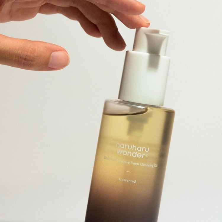 bareskin.lt Haruharu Wonder Black Rice Moisture Deep Cleansing Oil bekvapis, drėkinantis ir švelnus odai prausimosi aliejus
