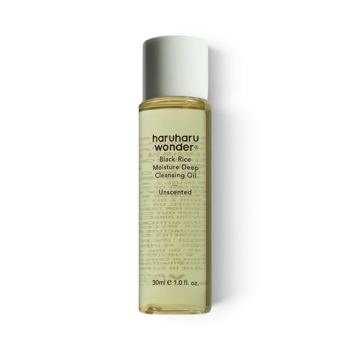 bareskin.lt Haruharu Wonder Black Rice Moisture Deep Cleansing Oil bekvapis, drėkinantis ir švelnus odai prausimosi aliejus
