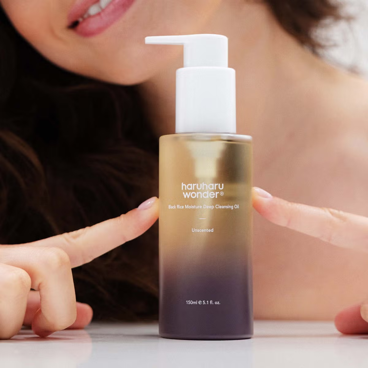 bareskin.lt Haruharu Wonder Black Rice Moisture Deep Cleansing Oil bekvapis, drėkinantis ir švelnus odai prausimosi aliejus