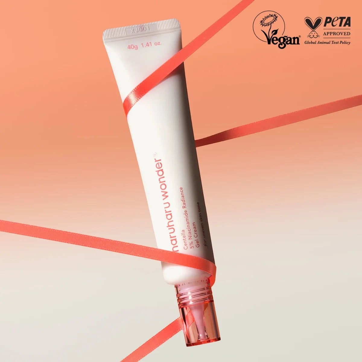bareskin.lt Haruharu Wonder Centella 5% Niacinamide Radiance Gel Cream drėkinamasis kremas su niacinamidu ir azijine centele