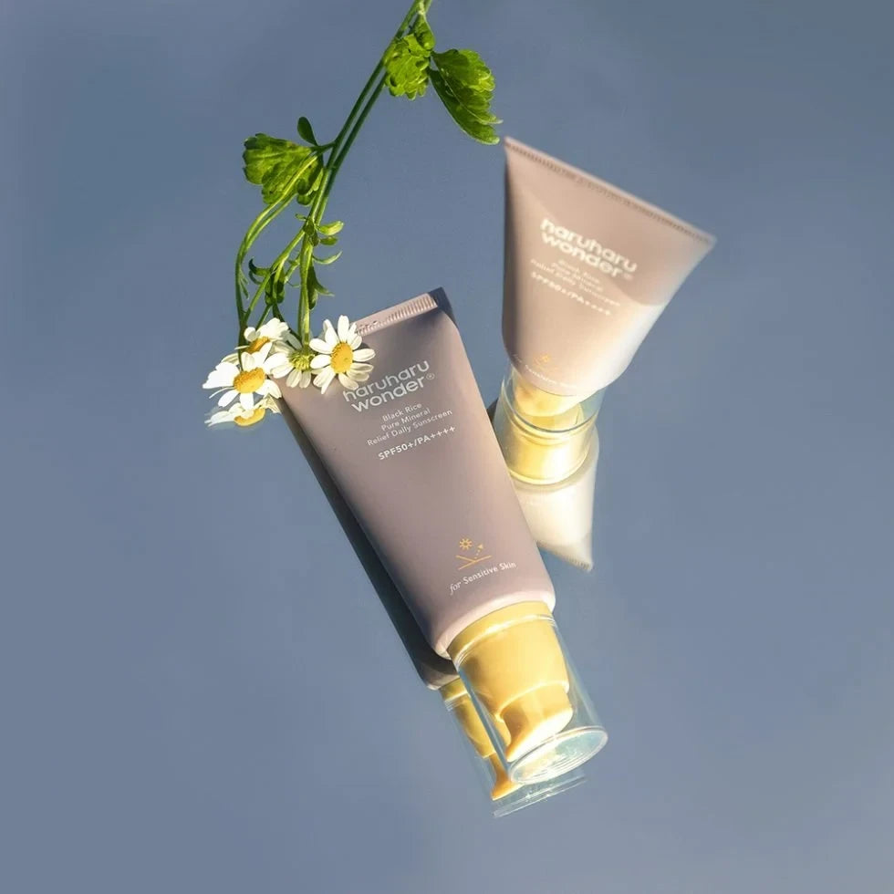 bareskin.lt haruharu wonder Black Rice Pure Mineral Relief Daily Sunscreen SPF50+ PA++++ mineralinis apsauginis kremas nuo saulės su SPF50