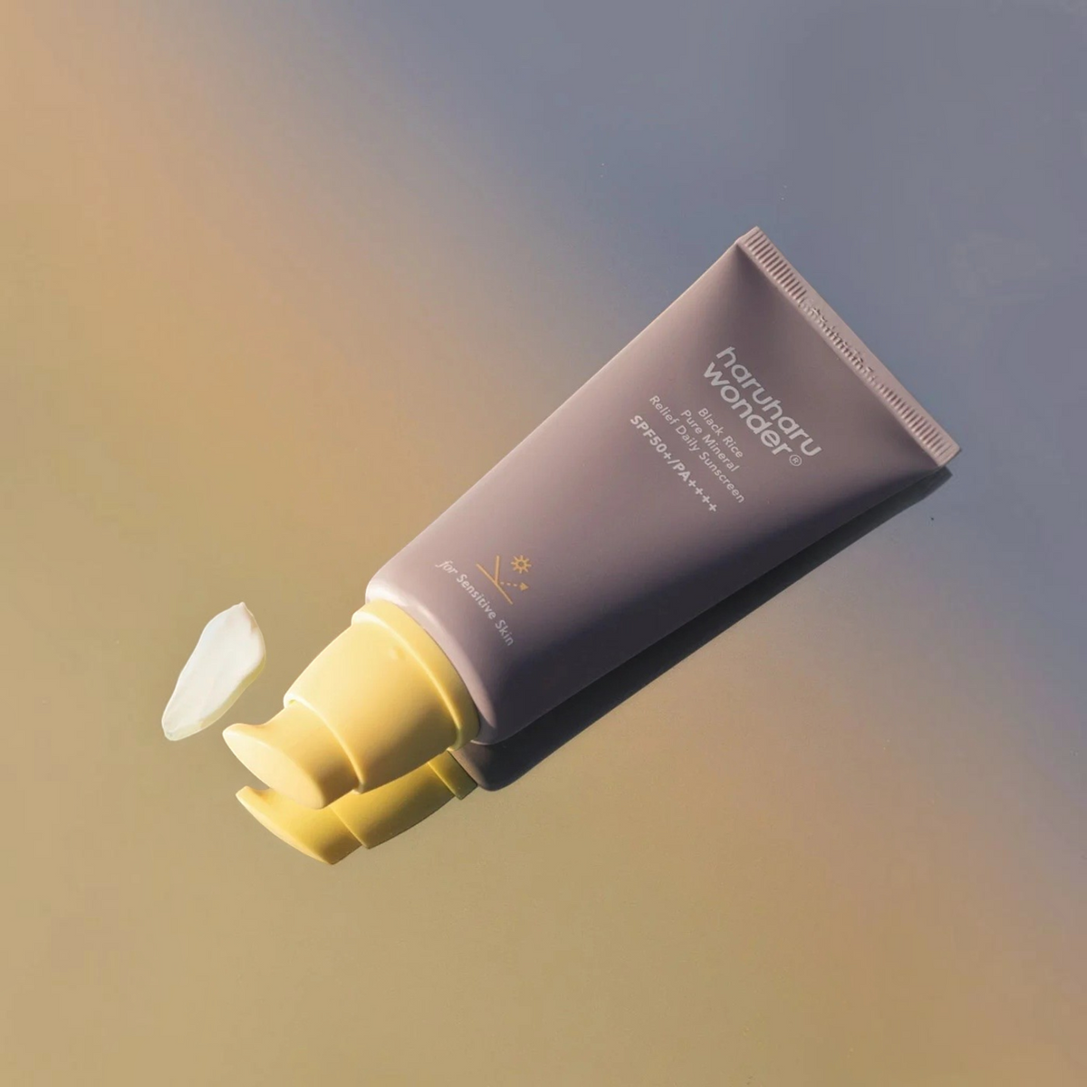 bareskin.lt haruharu wonder Black Rice Pure Mineral Relief Daily Sunscreen SPF50+ PA++++ mineralinis apsauginis kremas nuo saulės su SPF50