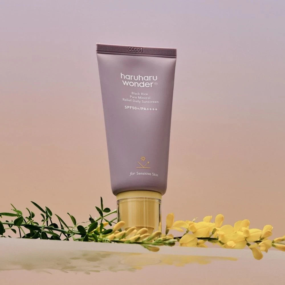 bareskin.lt haruharu wonder Black Rice Pure Mineral Relief Daily Sunscreen SPF50+ PA++++ mineralinis apsauginis kremas nuo saulės su SPF50