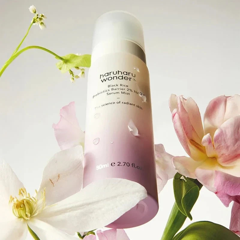 bareskin.lt haruharu wonder Black Rice Probiotics Barrier 2% NAD+ Serum Mist veido dulksna su NAD+, probiotikais ir 5 keramidų kompleksu