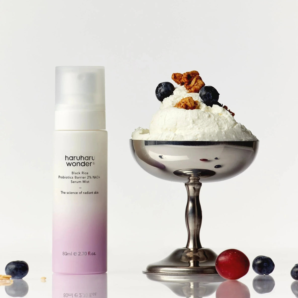bareskin.lt haruharu wonder Black Rice Probiotics Barrier 2% NAD+ Serum Mist veido dulksna su NAD+, probiotikais ir 5 keramidų kompleksu