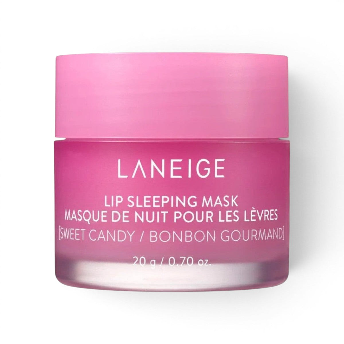 bareskin.lt LANEIGE Lip Sleeping Mask in Sweet Candy, a nourishing pink lip treatment jar for overnight hydration.