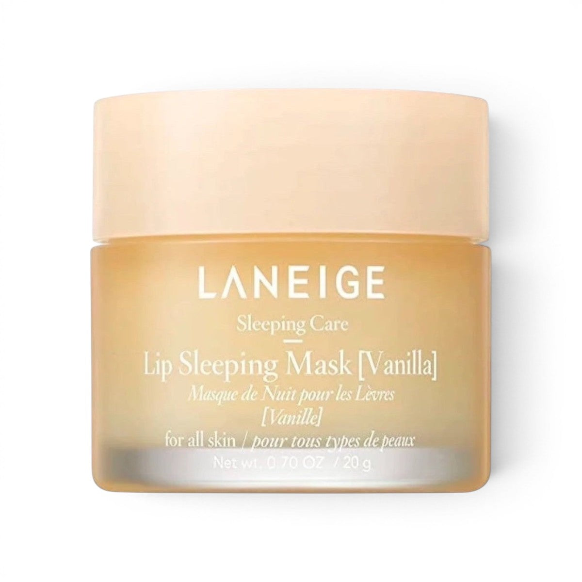bareskin.lt LANEIGE Lip Sleeping Mask in Vanilla, a nourishing overnight lip treatment in a glass jar.