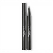 bareskin.lt MacQueen NEWYORK waterproof black liquid pen eyeliner with a precise flexible brush tip.