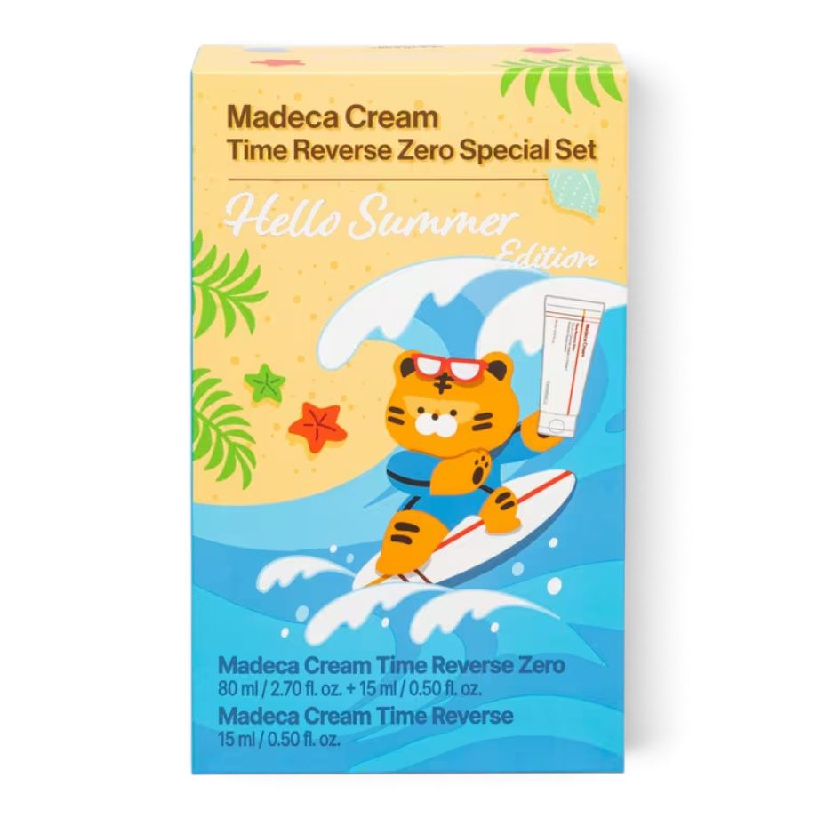 bareskin.lt Centellian24 Madeca Cream Time Reverse Zero Hello Summer kremai brandžiai, elastingumą praradusiai ir intensyvesnės priežiūros reikalaujančiai odai