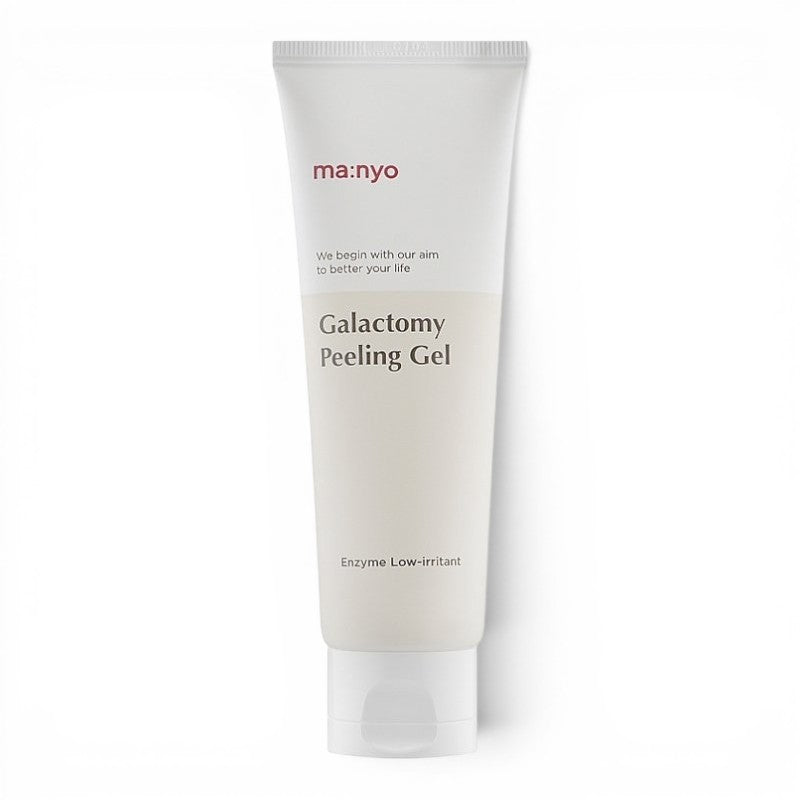 bareskin.lt Manyo Galactomy Enzyme Peeling Gel in a white squeeze tube for gentle facial exfoliation