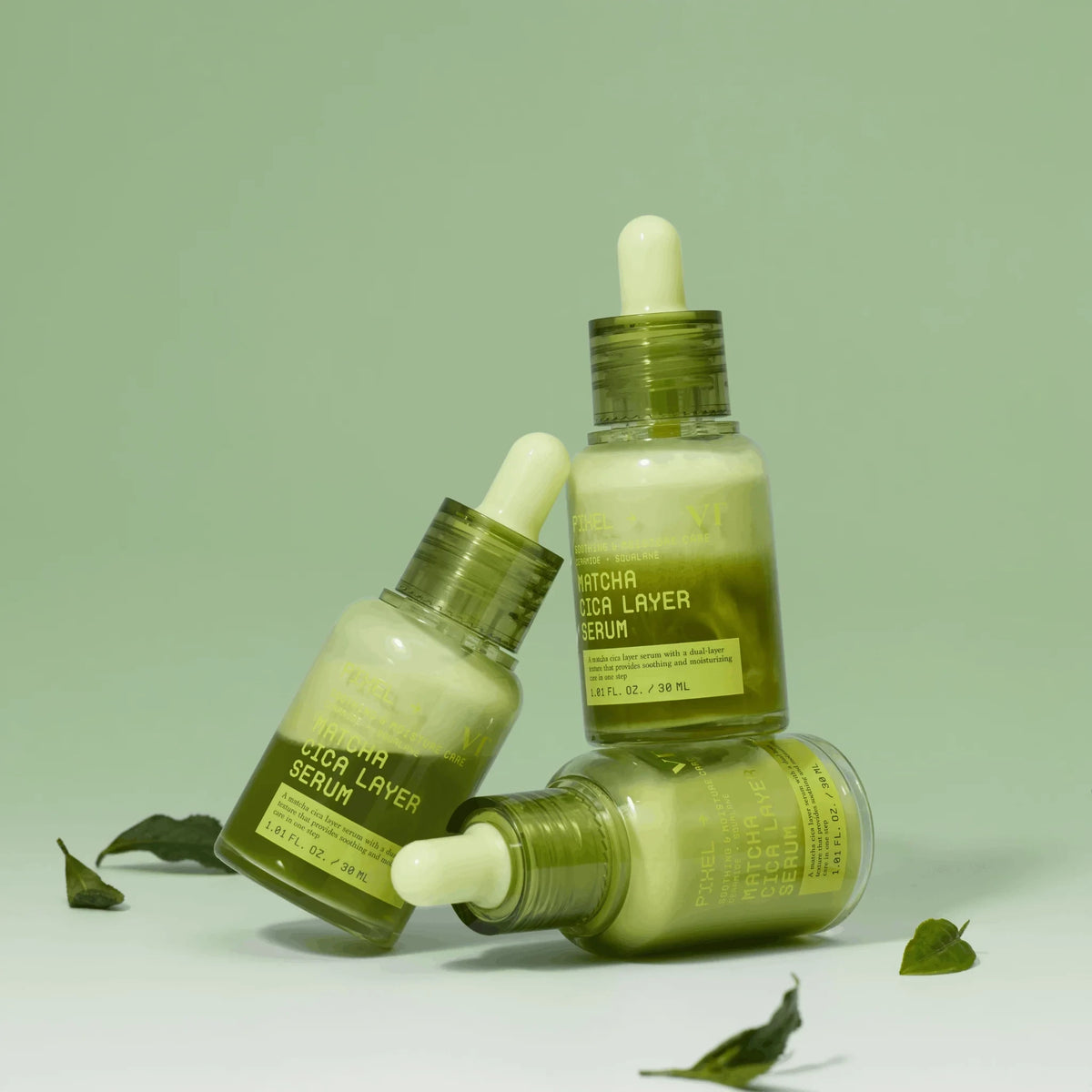 bareskin.lt VT Cosmetics Matcha Cica Layer Serum veido serumas, skirtas kasdienei odos priežiūrai