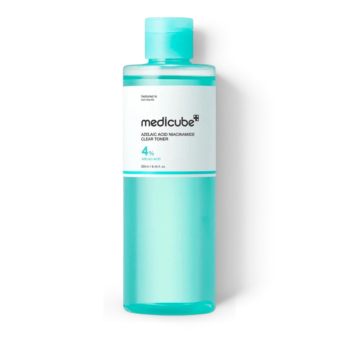 bareskin.lt Medicube Azelaic Acid Niacinamide Clear Toner tonikas su azelaino rūgštimi ir niacinamidu, skirtas odai, linkusiai į bėrimus, užsikimšusias poras ir netolygų odos toną