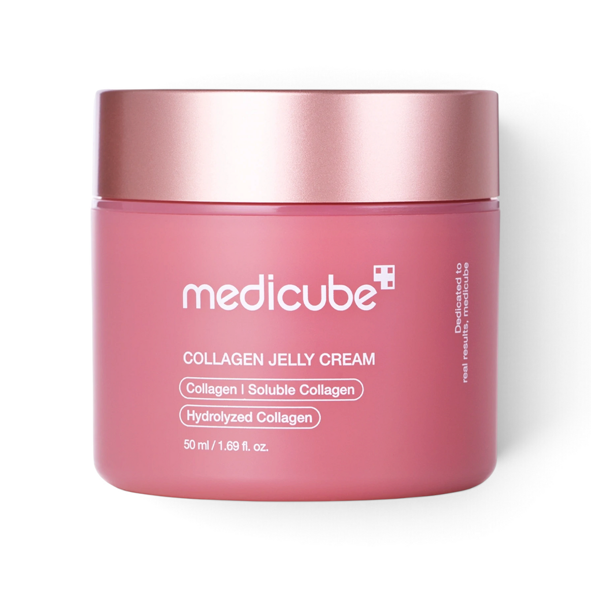 bareskin.lt Medicube Collagen Jelly Cream kremas-gelis, padedantis kovoti su senėjimo požymiais, praturtintas 98% hidrolizuoto kolageno ir elastinu, kurie gerina odos elastingumą ir mažina raukšles