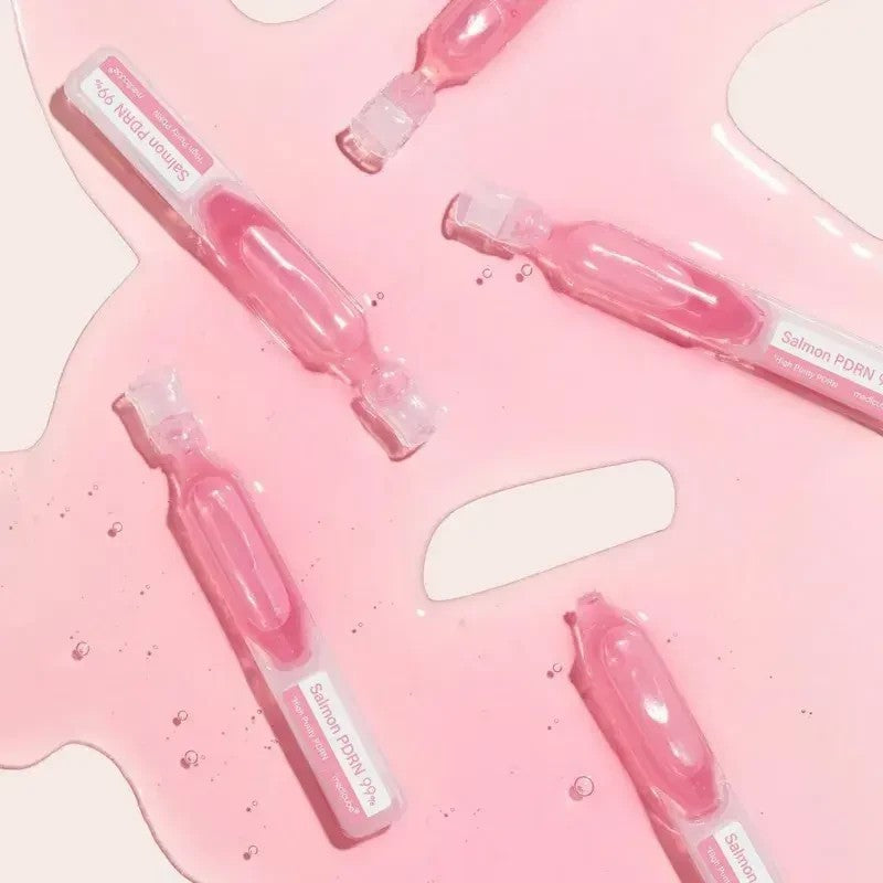 bareskin.lt Medicube PDRN Pink One Day Serum lengvos, drėkinančios tekstūros serumas kapsulėse, skirtas odos komforto palaikymui ir gaivesnei, lygesnei odos išvaizdai