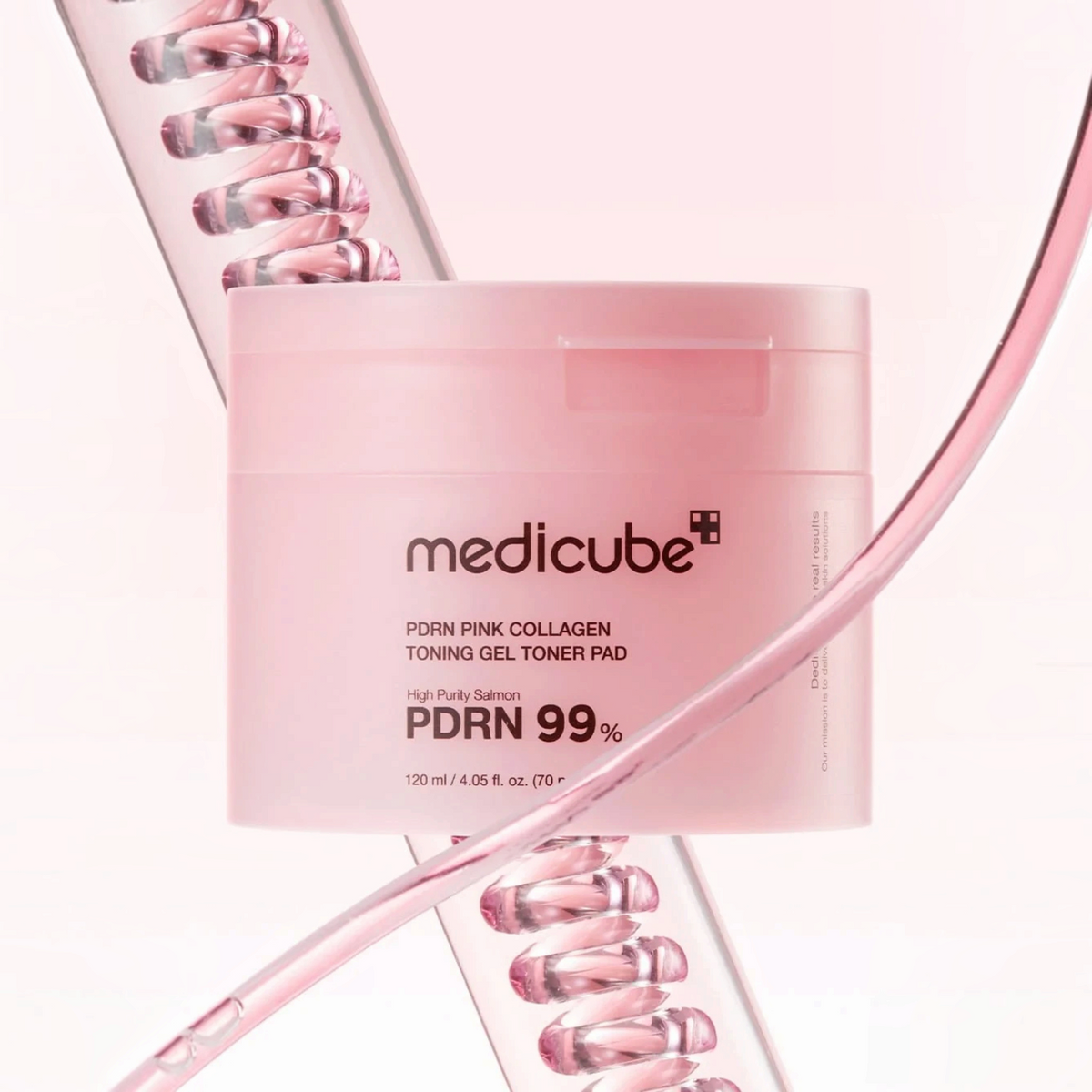 bareskin.lt medicube PDRN Pink Collagen Toning Gel Toner Pads toniko padeliai su PDRN (Sodium DNA) skirti kasdienei odos priežiūrai, palaikant odos komfortą, drėgmės balansą ir prižiūrėtos odos būklę