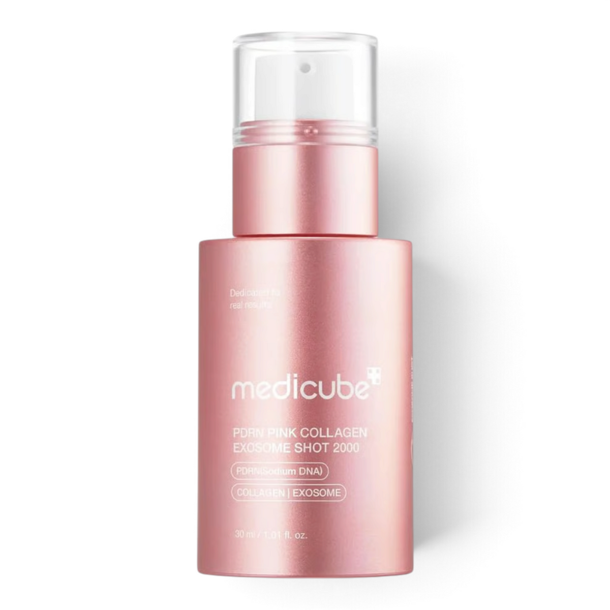 bareskin.lt Medicube PDRN Pink Collagen Exosome Shot 2000 serum intensyvaus poveikio serumas, sukurtas palaikyti odos drėgmės balansą, elastingumo pojūtį ir tolygią išvaizdą