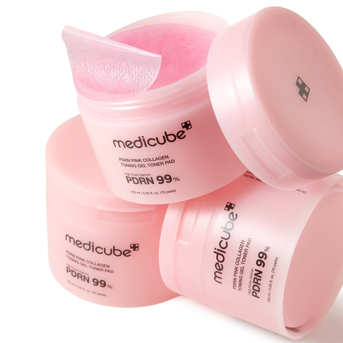 bareskin.lt medicube PDRN Pink Collagen Toning Gel Toner Pads toniko padeliai su PDRN (Sodium DNA) skirti kasdienei odos priežiūrai, palaikant odos komfortą, drėgmės balansą ir prižiūrėtos odos būklę