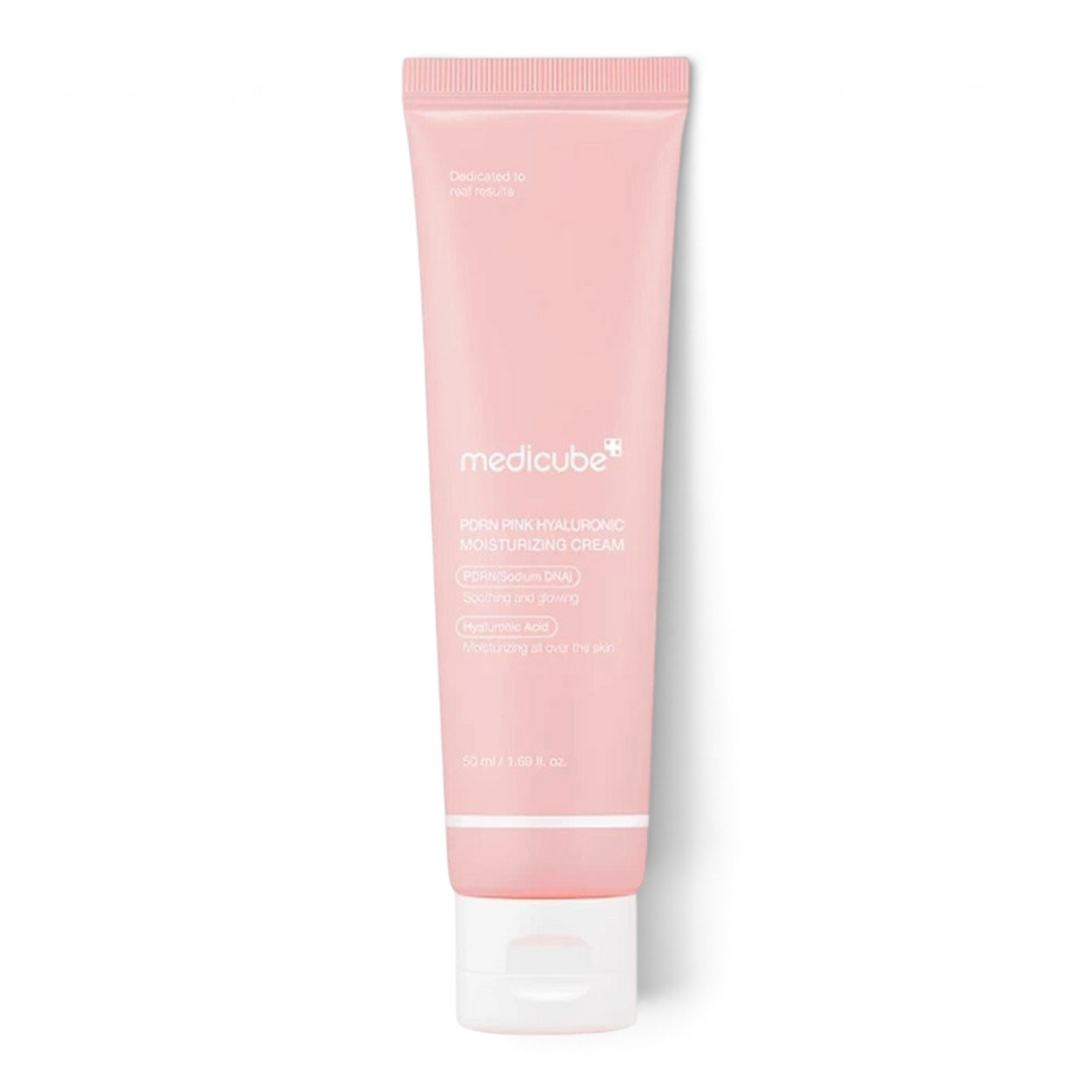 bareskin.lt Medicube PDRN Pink Hyaluronic Moisturizing Cream veido kremas su PDRN, niacinamidu ir hialurono rūgštimis intensyviai drėkina, palaiko odos barjerą ir padeda išlaikyti tolygesnę spalvą