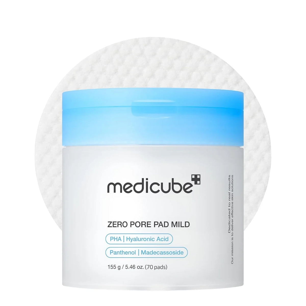 bareskin.lt Medicube Zero Pore Pad Mild toner pads švelnūs padeliai kasdieninei veido odos priežiūrai