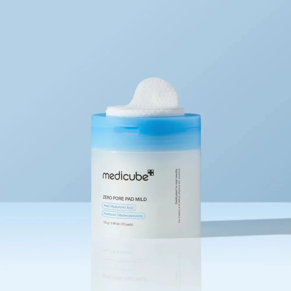bareskin.lt Medicube Zero Pore Pad Mild toner pads švelnūs padeliai kasdieninei veido odos priežiūrai