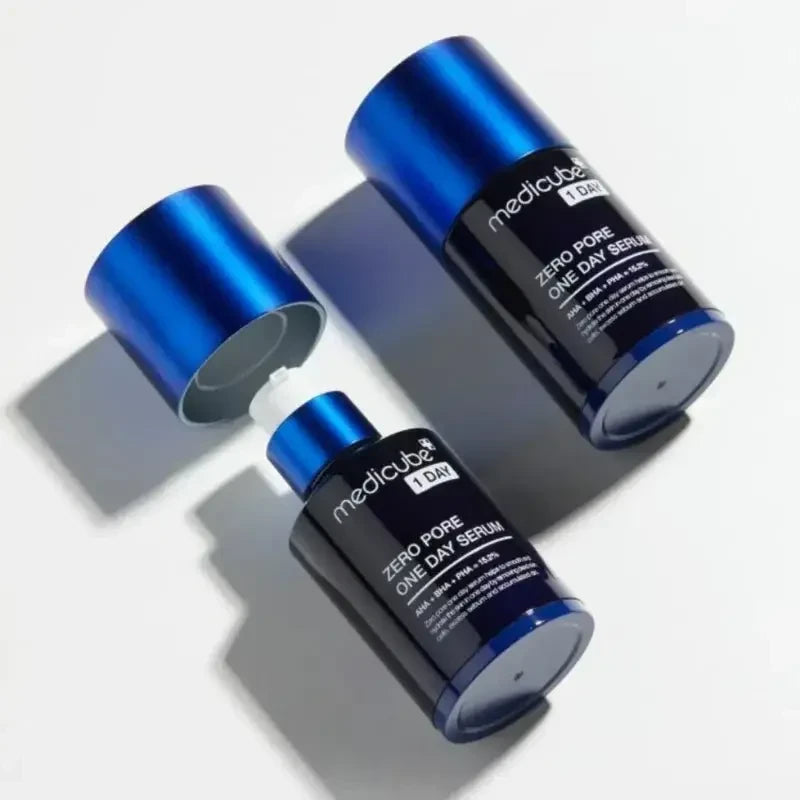 bareskin.lt Medicube Zero Pore One Day Serum koncentruotas serumas padeda sutraukti išsiplėtusias poras ir pagerinti jų būklę