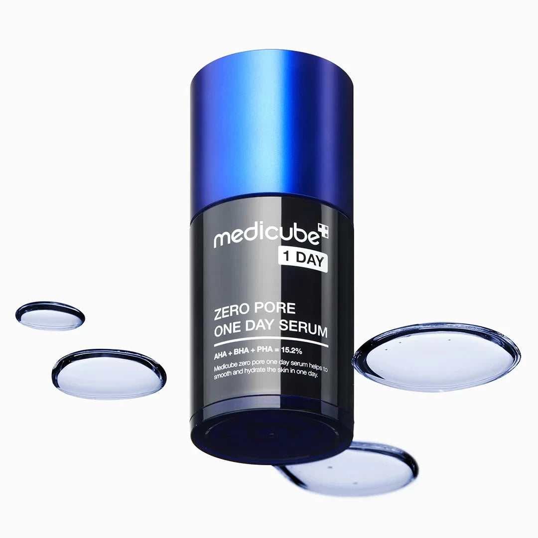 bareskin.lt Medicube Zero Pore One Day Serum koncentruotas serumas padeda sutraukti išsiplėtusias poras ir pagerinti jų būklę