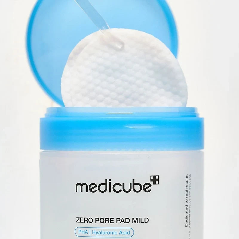 bareskin.lt Medicube Zero Pore Pad Mild toner pads švelnūs padeliai kasdieninei veido odos priežiūrai