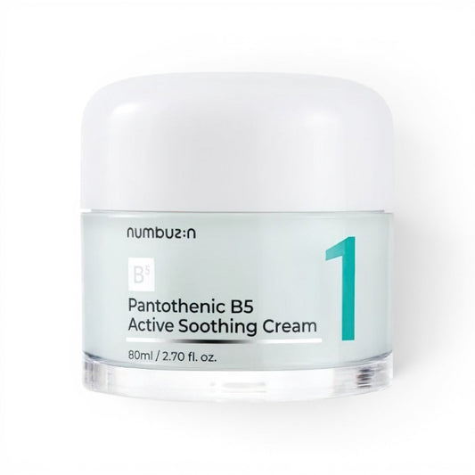 Numbuzin No.1 Pantothenic B5 Active Soothing Cream from bareskin.lt for sensitive and acne-prone skin
